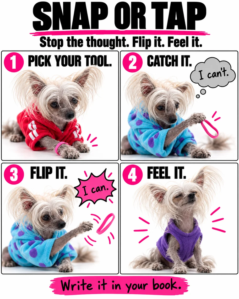 How to do the Snap or Tap exercise, step by step